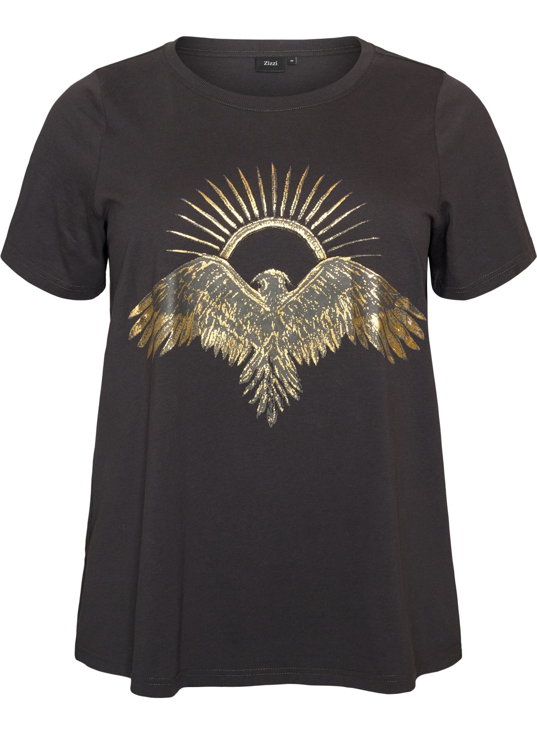 Katoenen T-shirt met print aan de voorkant
