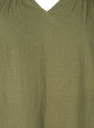 Tunique à manches courtes en coton, Ivy Green, Packshot image number 2