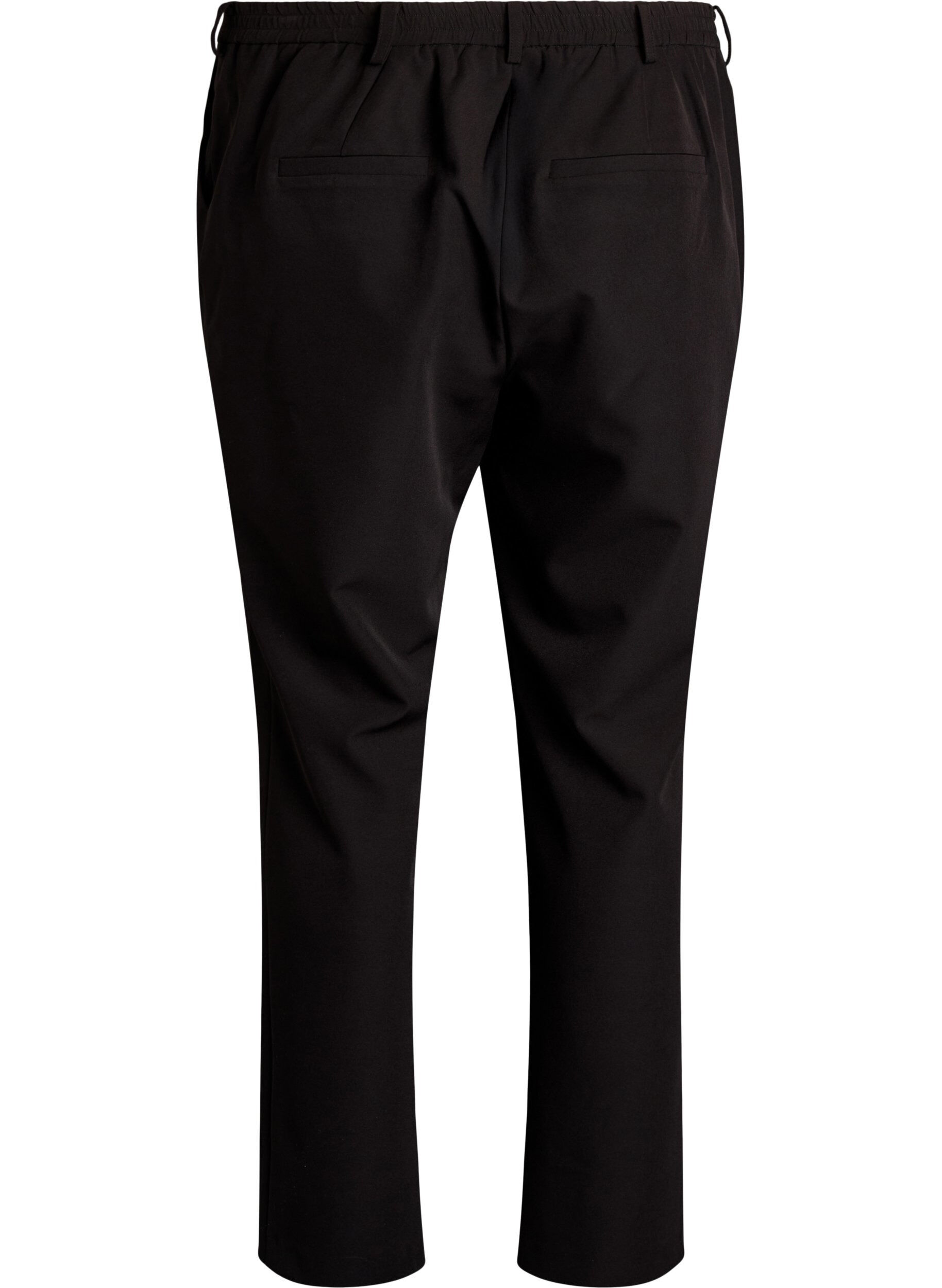 Zizzi Pantalon avec poches et jambes droites, Noir, Packshot image number 1