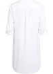 Lange shirt in linnen en viscose, Wit, Packshot image number 1
