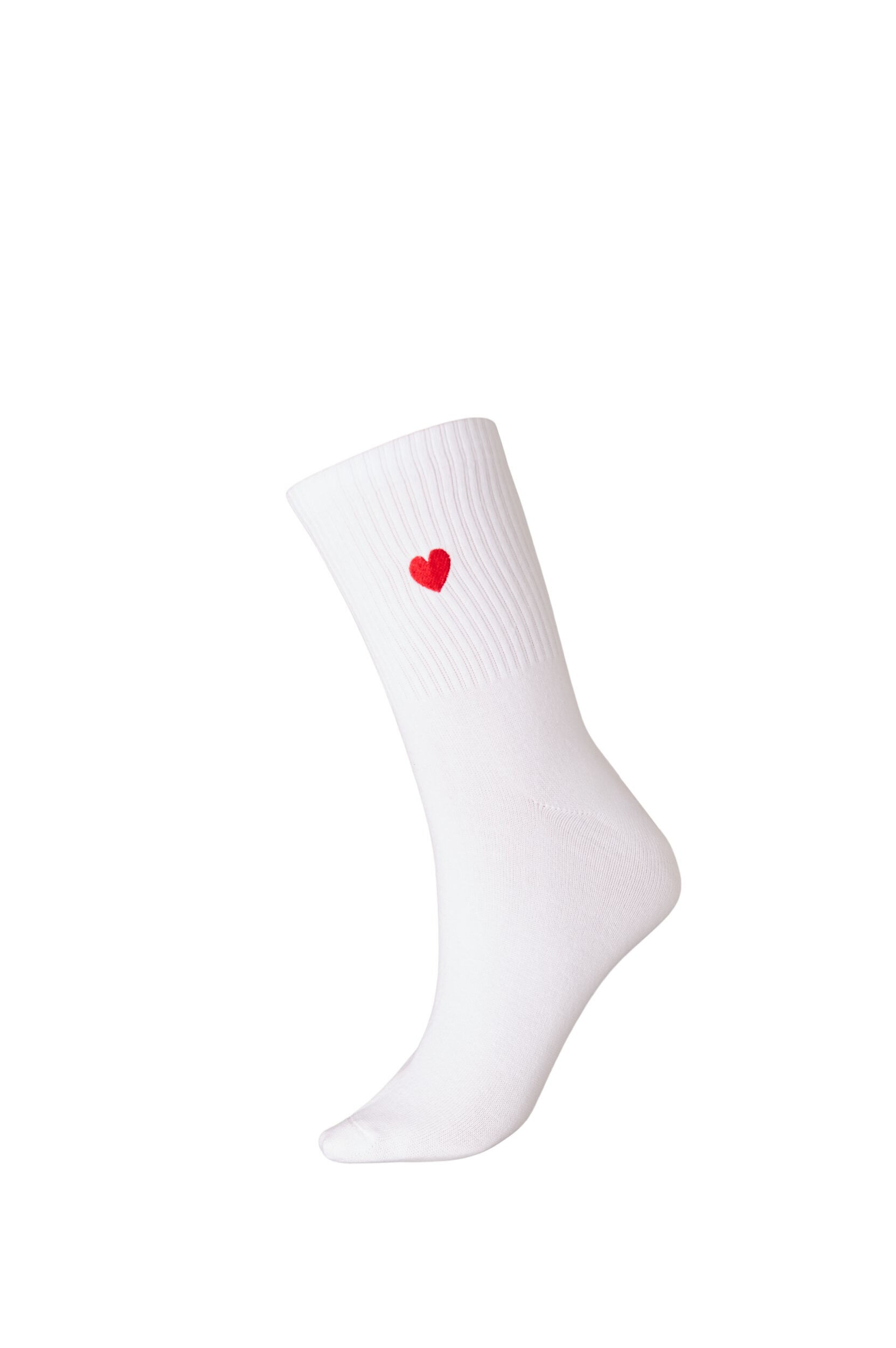 ZizziKatoenen sokken met patroon, Wit, Packshot image number 0
