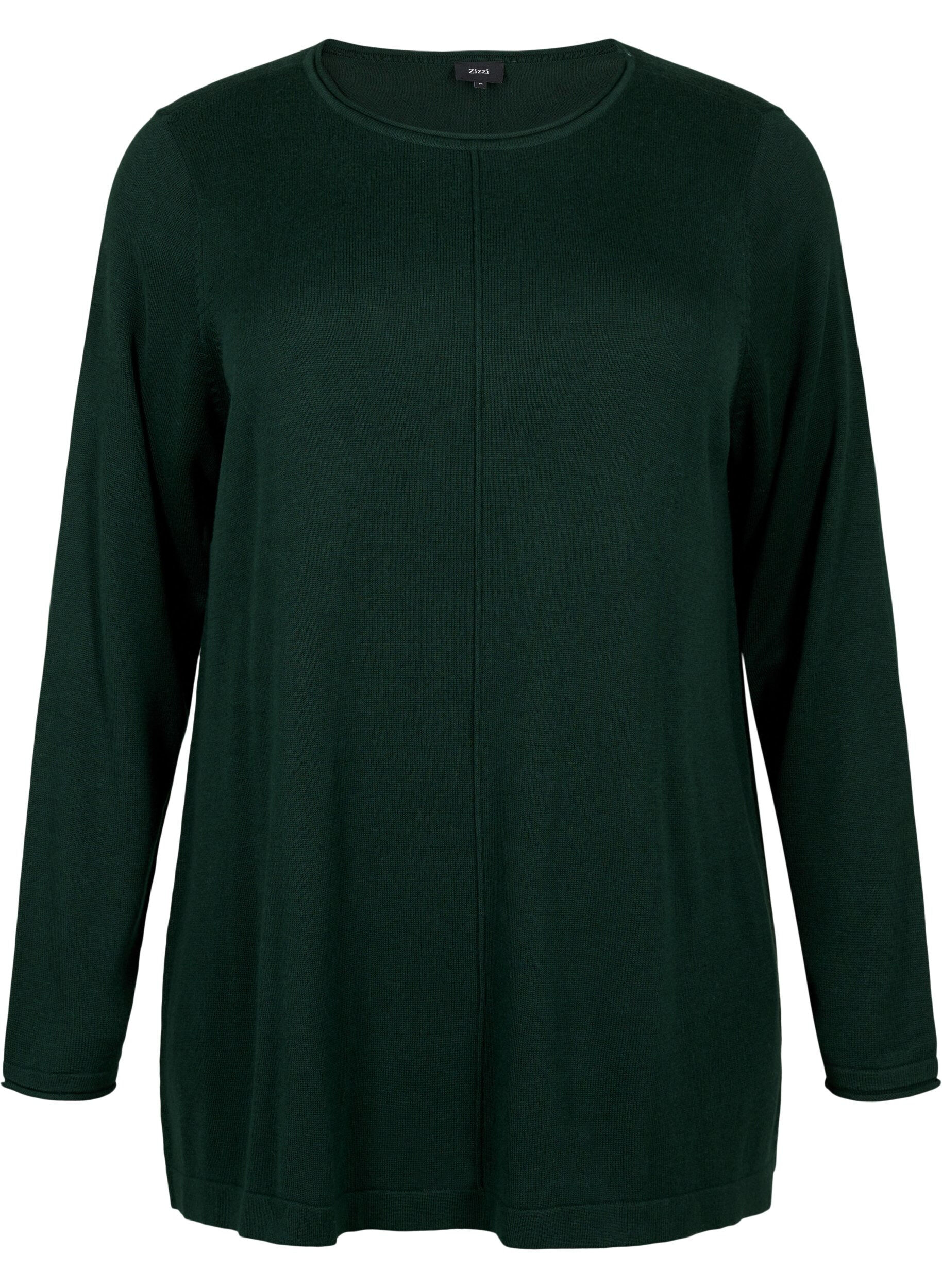 Blouse tricot&eacute;e en m&eacute;lange coton-viscose