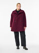 Manteau court &agrave; la coupe &eacute;vas&eacute;e, Bordeaux fonc&eacute;, Model image number 1