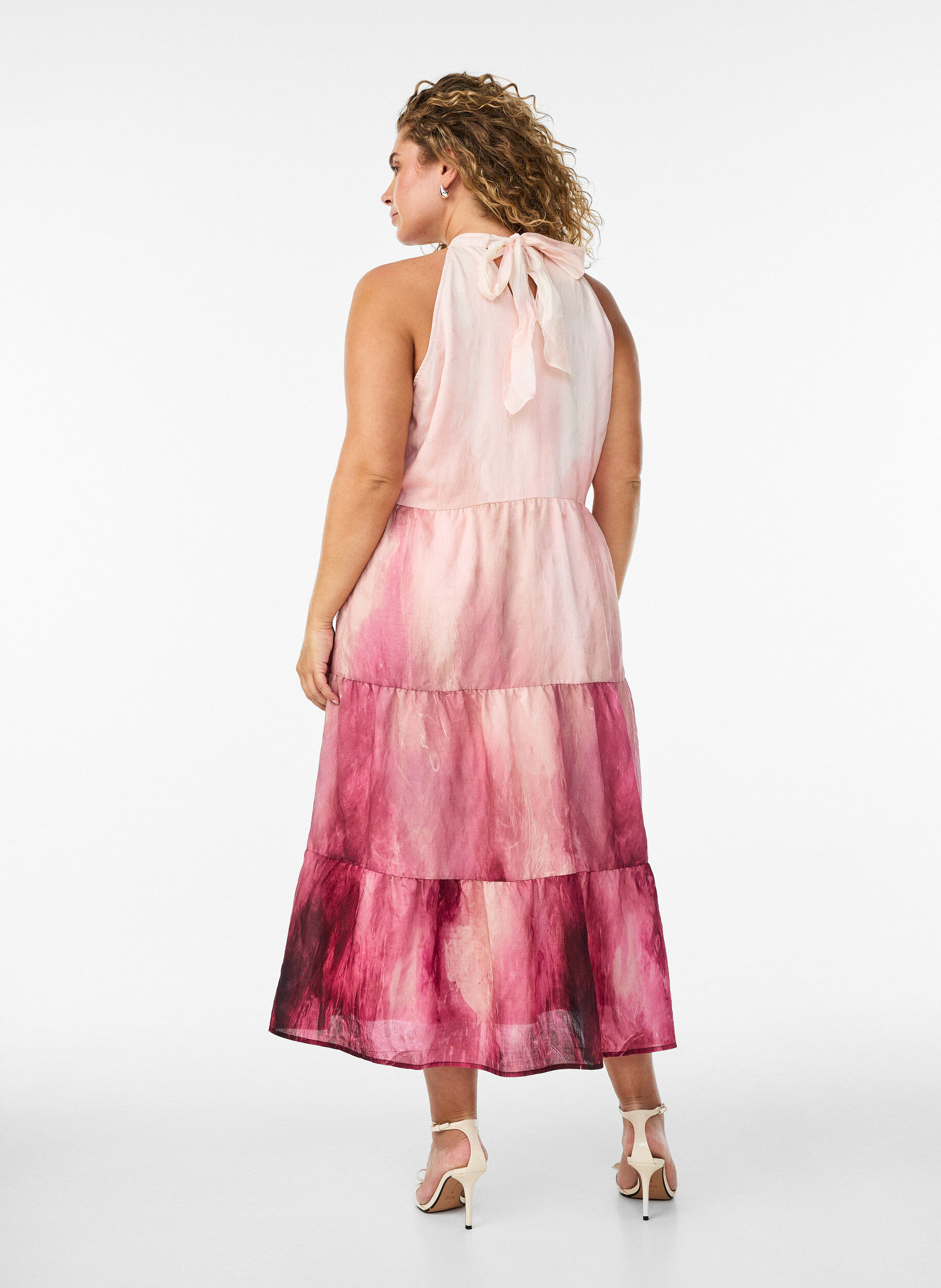 ZizziRobe midi dos nu, Rose, Model image number 1