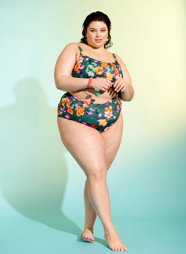 Bedrukte bikinitop met verstelbare bandjes, Meave Print, Image image number 0