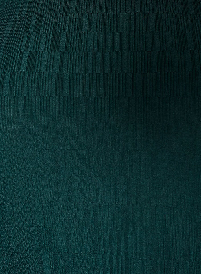 Blouse met textuur en 3/4 mouwen, Groen, Packshot image number 2