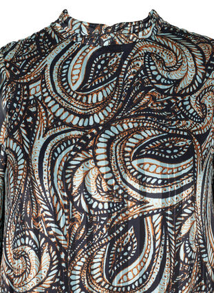 Top met lange mouwen en paisley print, Black Paisley, Packshot image number 2