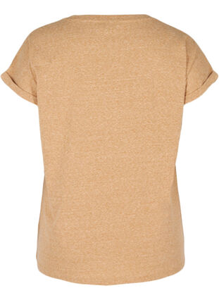 T-shirt chiné en coton, BuckthornBrownMel. , Packshot image number 1