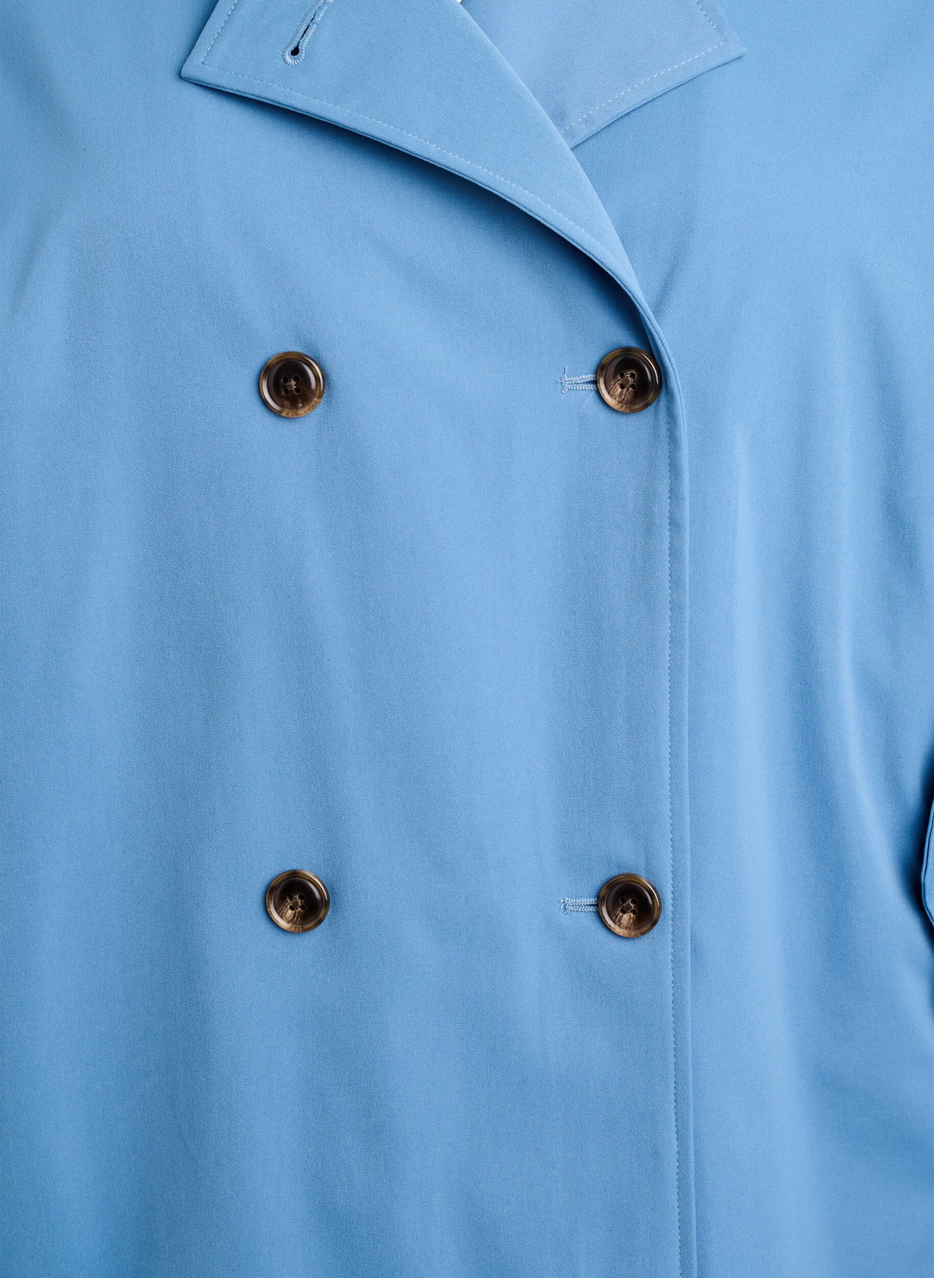 ZizziKorte trenchcoat met zakken, Blauw, Packshot image number 2