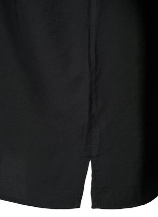 One-shoulder blouse in viscose, Black, Packshot image number 2
