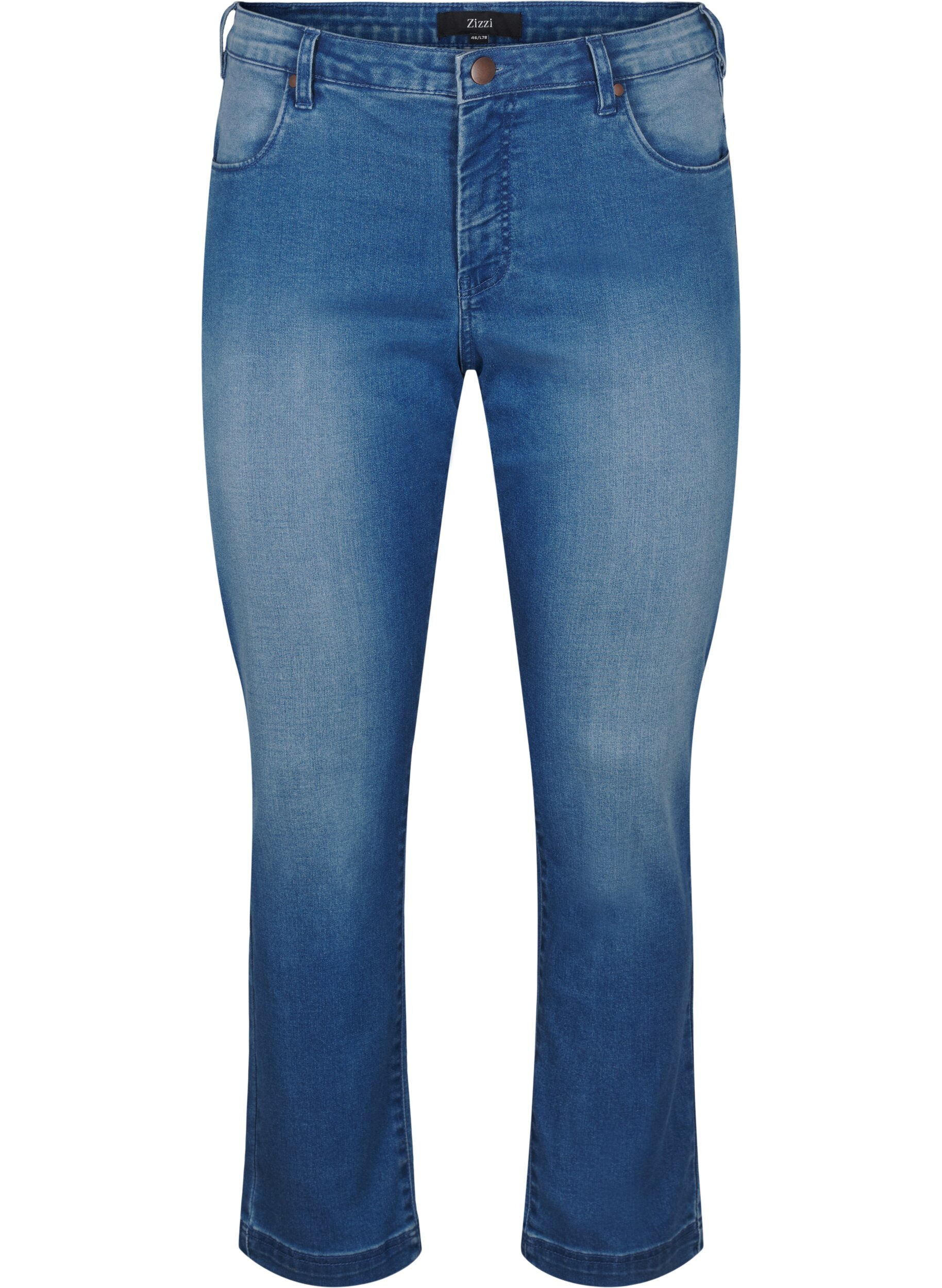 ZizziSlim fit Emily jeans met normale taille, Blauw, Packshot image number 0
