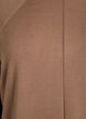 Breigoed blouse met ronde hals en gebreid patroon, Bruin, Packshot image number 2