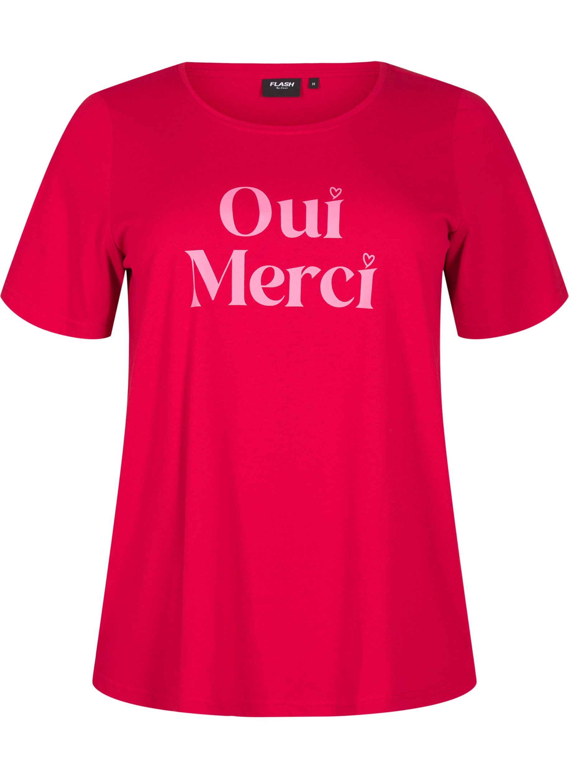 ZizziFLASH - T-shirt met motief, Rood, Packshot image number 0