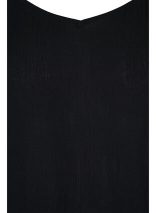 Haut en viscose imprimée en forme de trapèze , Black, Packshot image number 2
