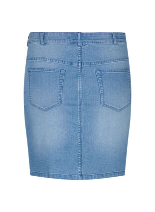 FLASH - Jupe en jean moulante, Light Blue Denim, Packshot image number 1