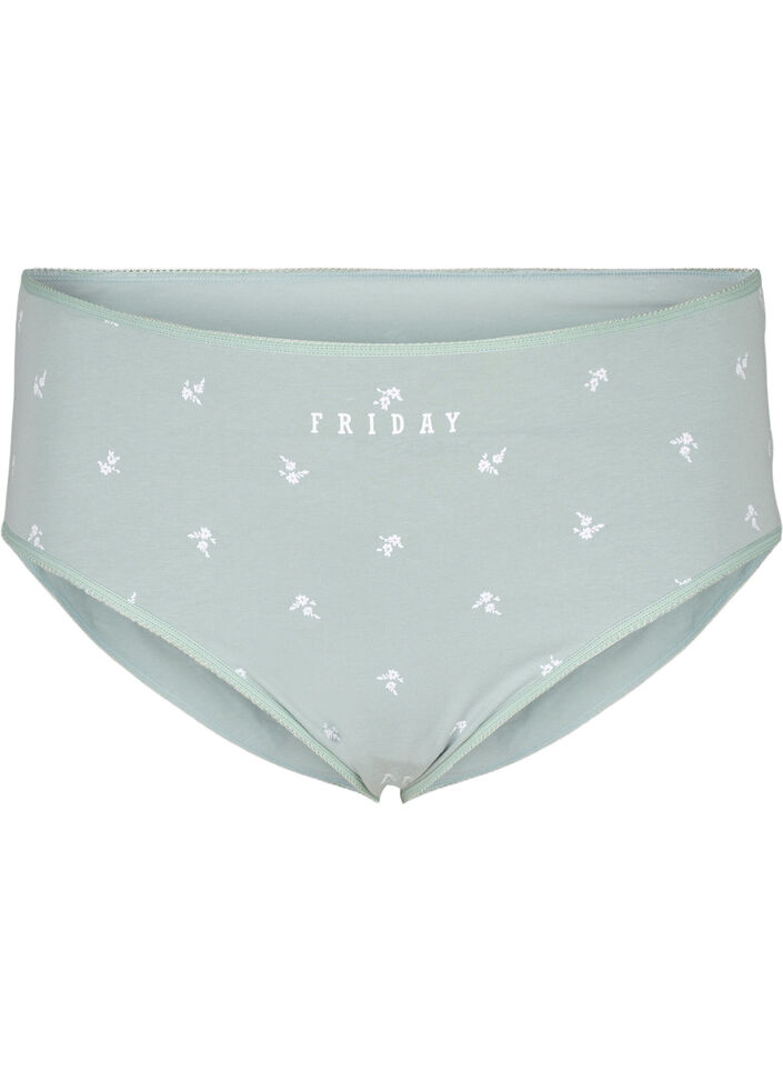 7-pack slip met normale taille, Groen, Packshot image number 3