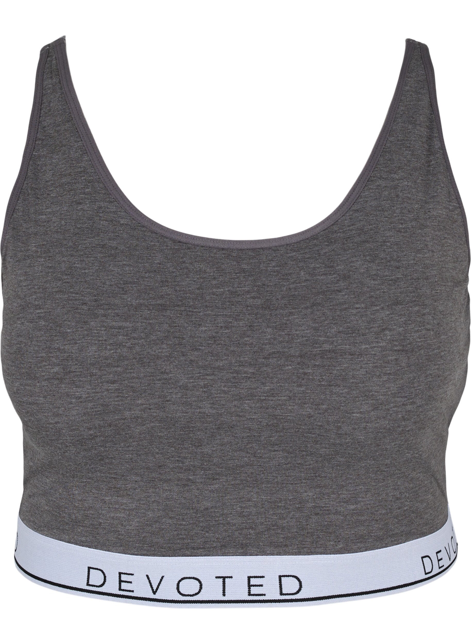 ZizziGemēleerde bh met verstelbare bandjes, Medium Grey Melange, Packshot image number 0