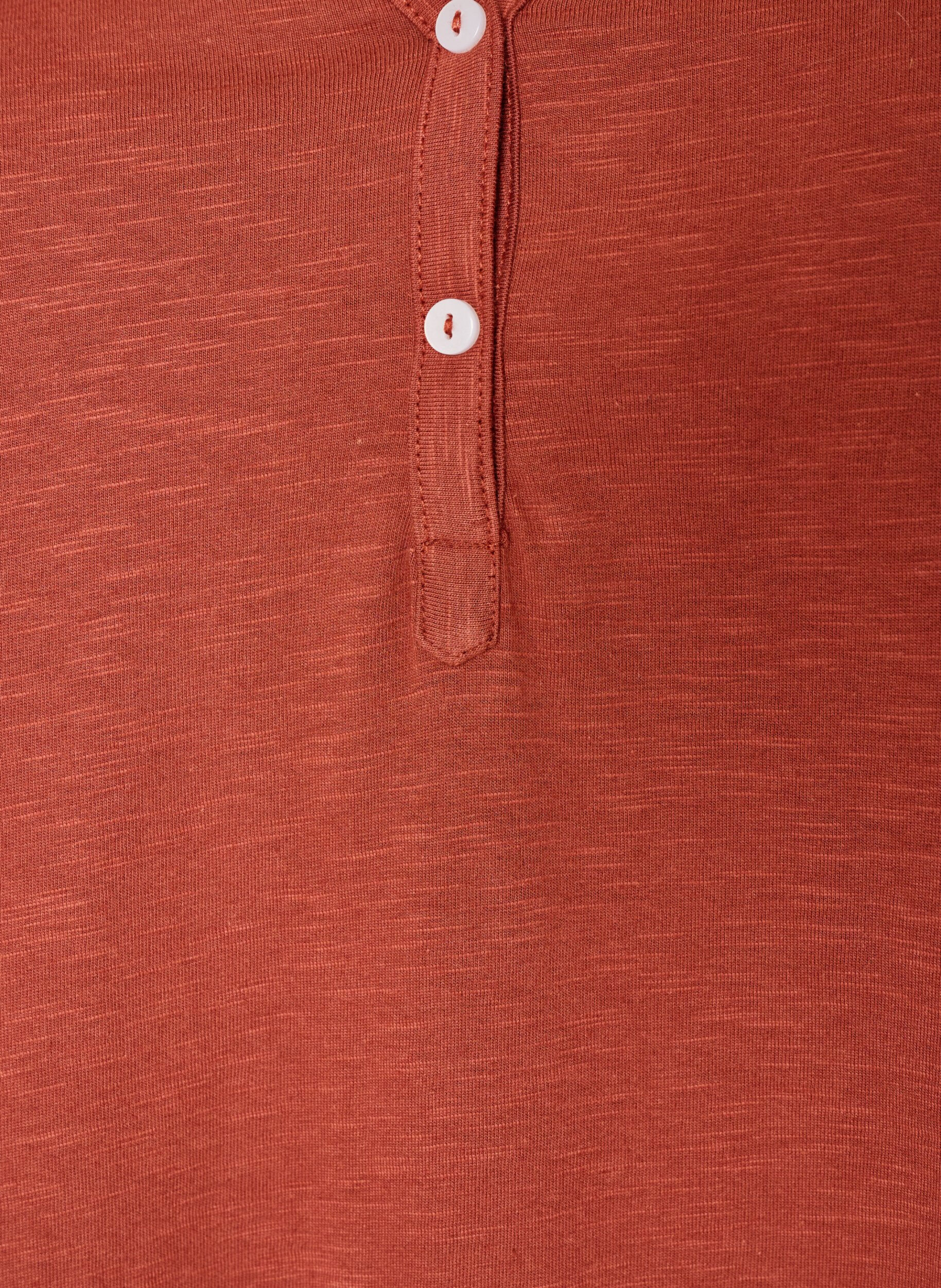 ZizziT-shirt dot&eacute; de boutons, Marron, Packshot image number 2