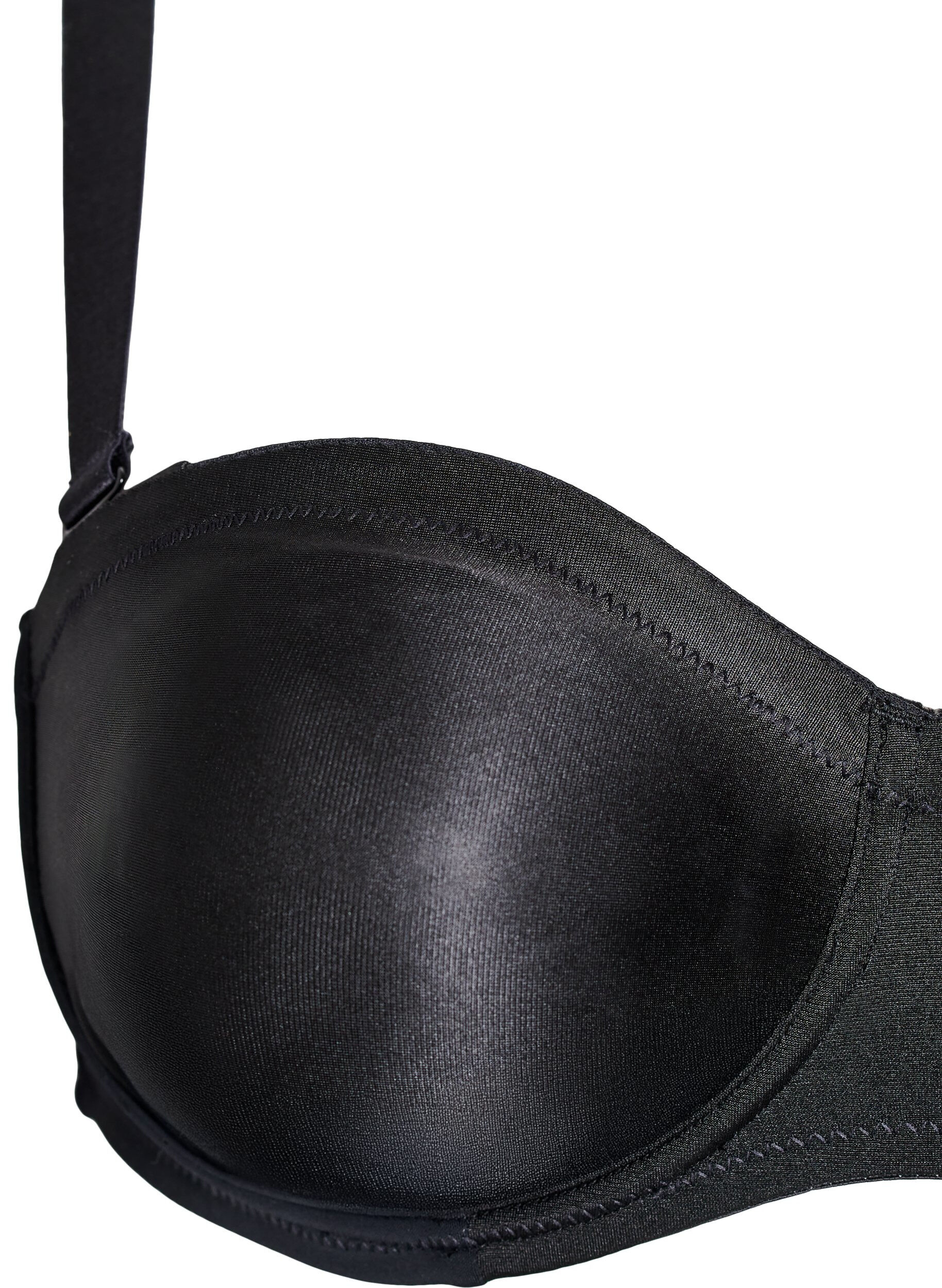 ZizziStrapless beha met beugel, Zwart, Packshot image number 3