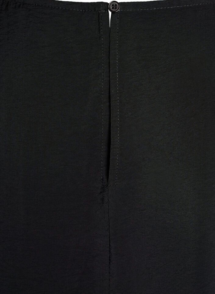 Viscose tuniek met kanten detail, Zwart, Packshot image number 3