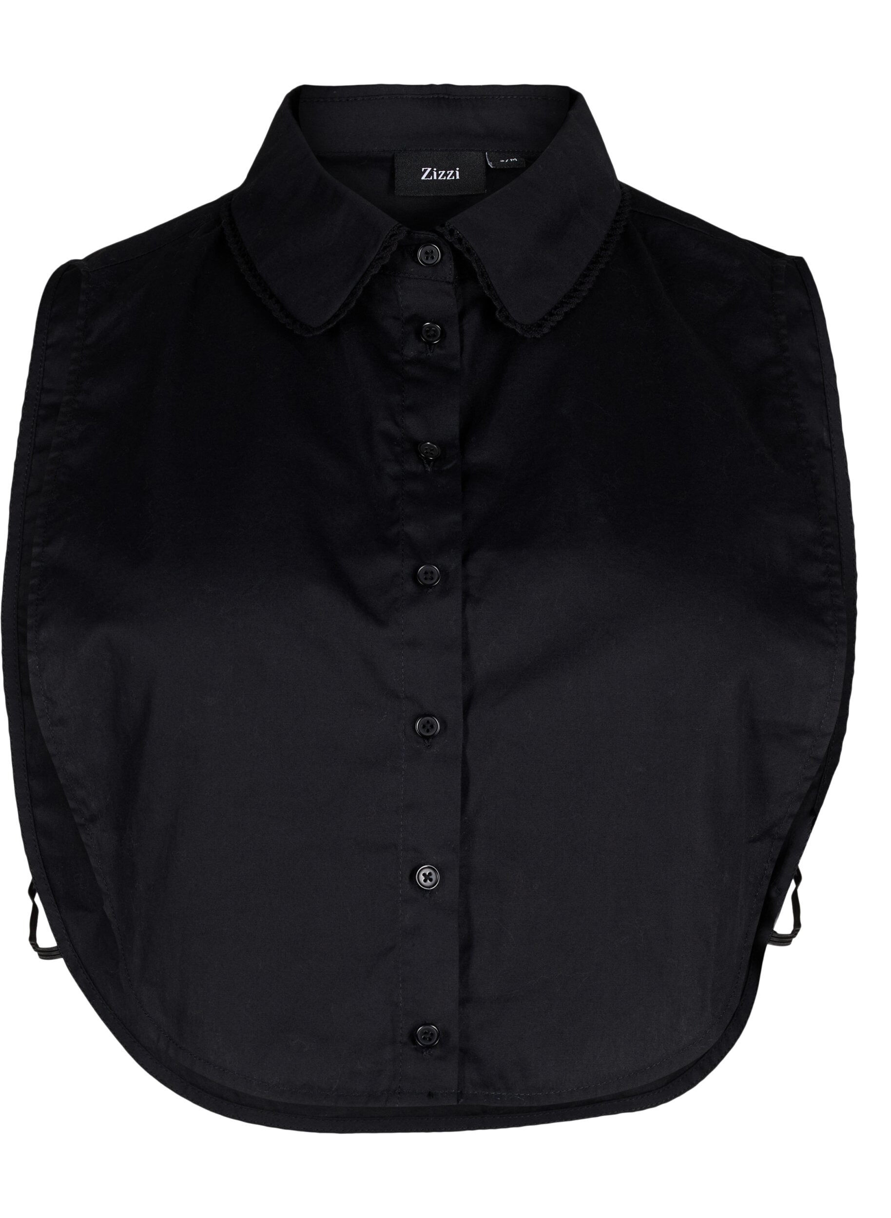 ZizziKraag met kanten lint, Black, Packshot image number 0