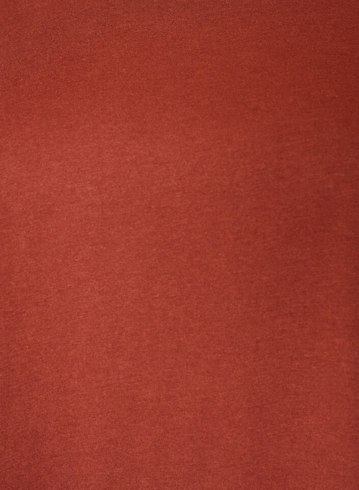 T-shirt &agrave; manches courtes en coton m&eacute;lang&eacute;, Bordeaux, Packshot image number 2