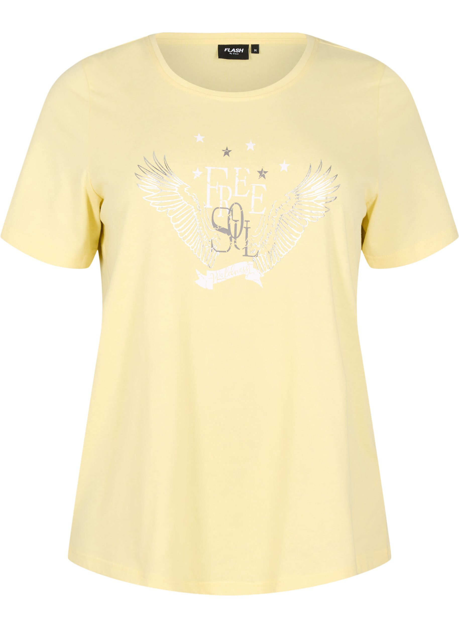 Zizzi FLASH &ndash; T-shirt avec motif, Jaune, Packshot image number 0
