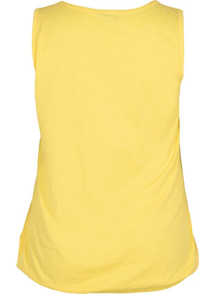 Top avec bordures en dentelle , Primrose Yellow, Packshot image number 1