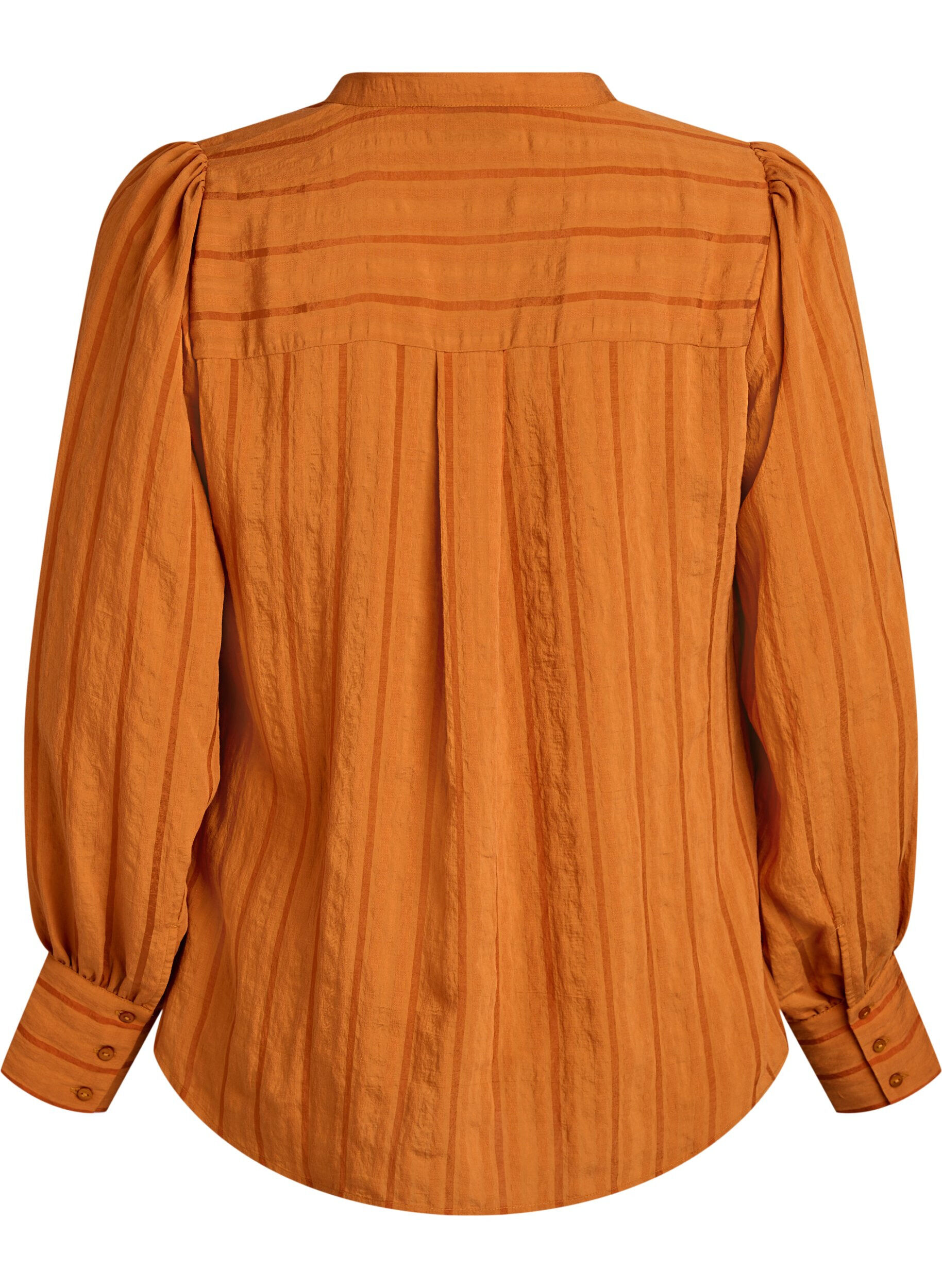 ZizziBlouse met verticale strepen, Oranje, Packshot image number 1