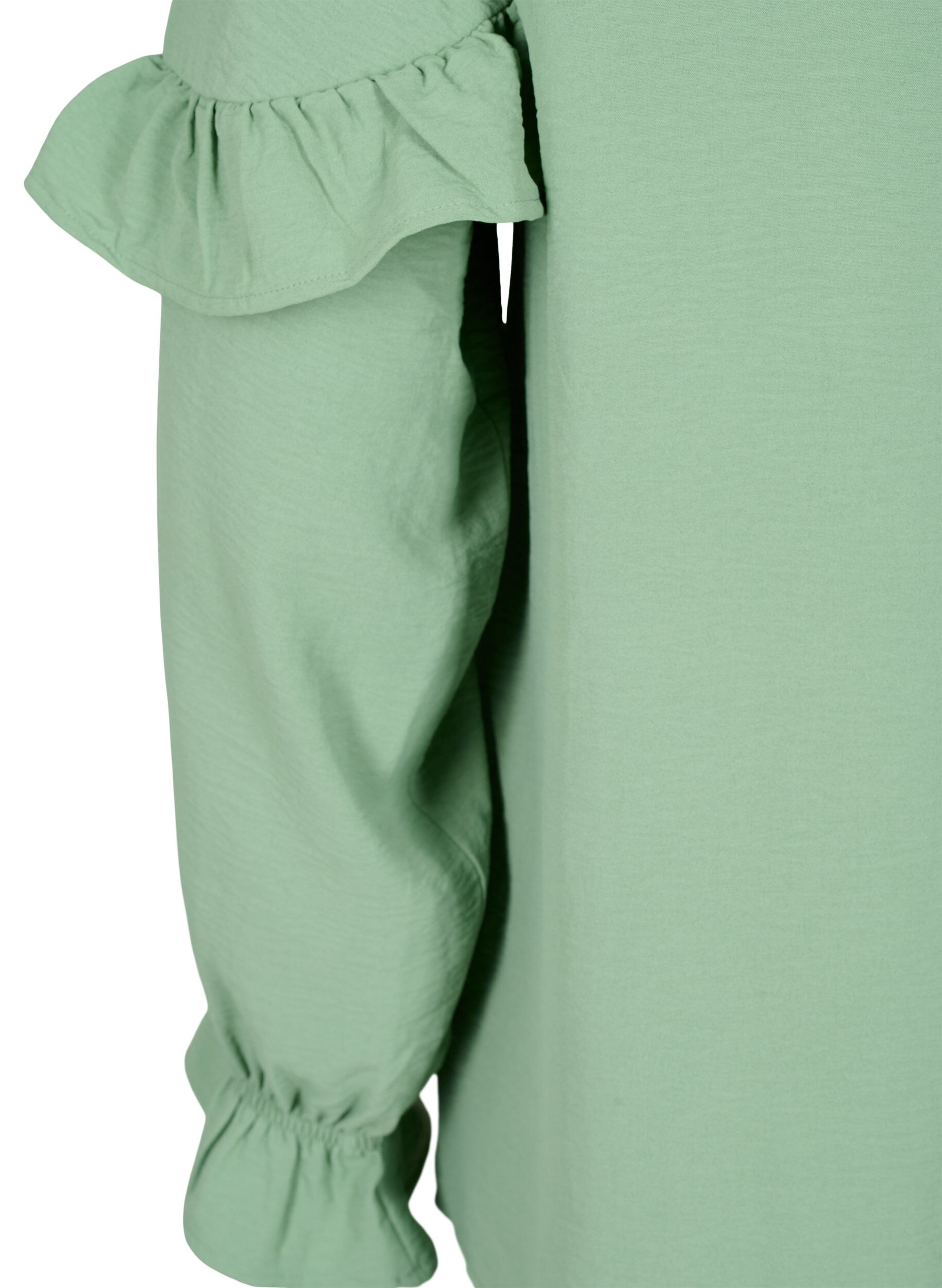 ZizziBlouse met ruches en knopen, Green Bay, Packshot image number 3