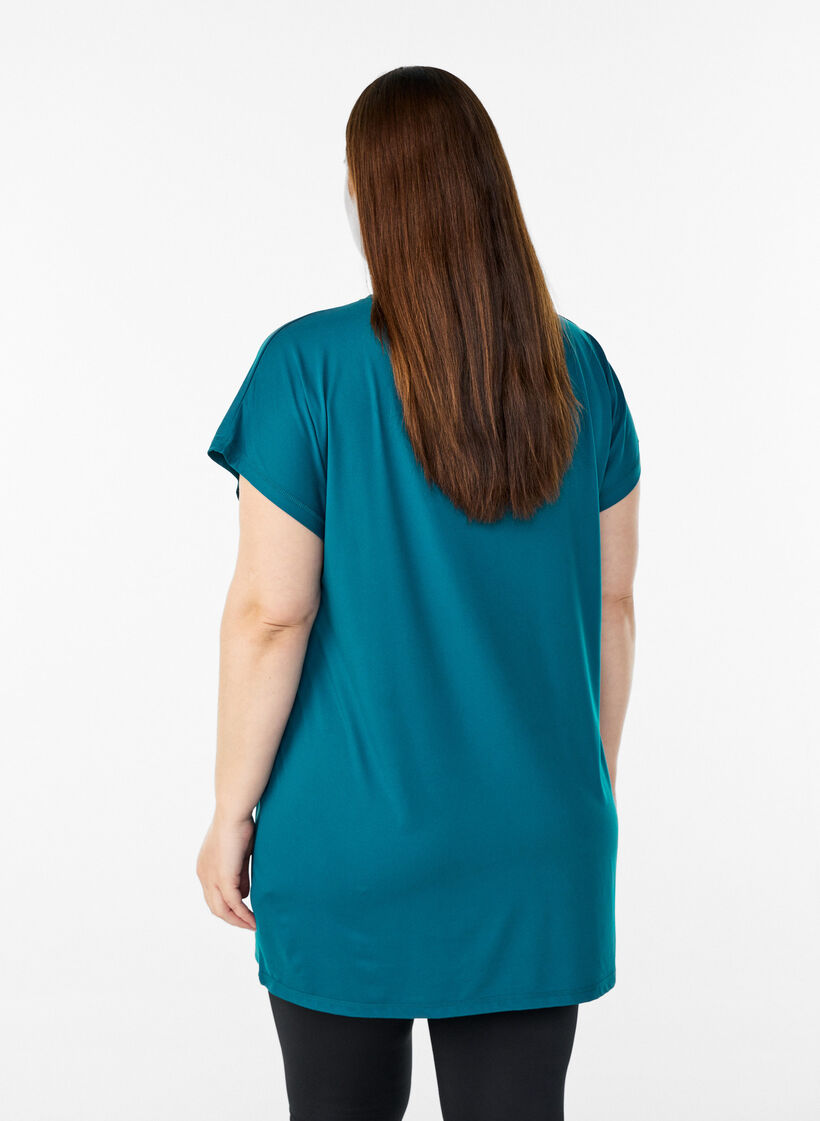 Lang trainings-T-shirt, Groen, Model image number 2