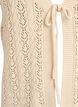 Gebreide vest met ajourborduursel en striksluiting, Beige, Packshot image number 2