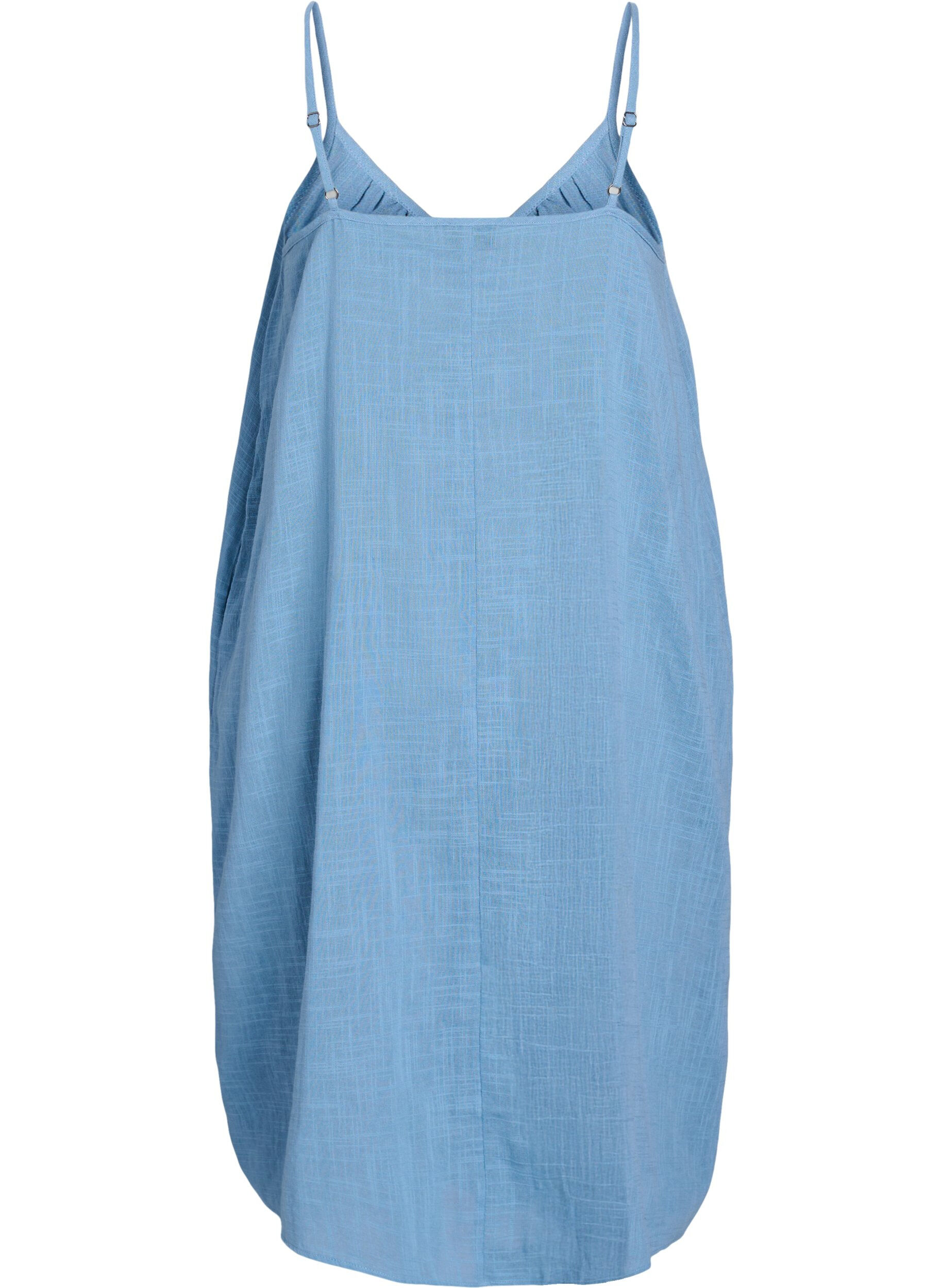 Zizzi FLASH - Robe &agrave; bretelles mi-longue en coton, Bleu, Packshot image number 1