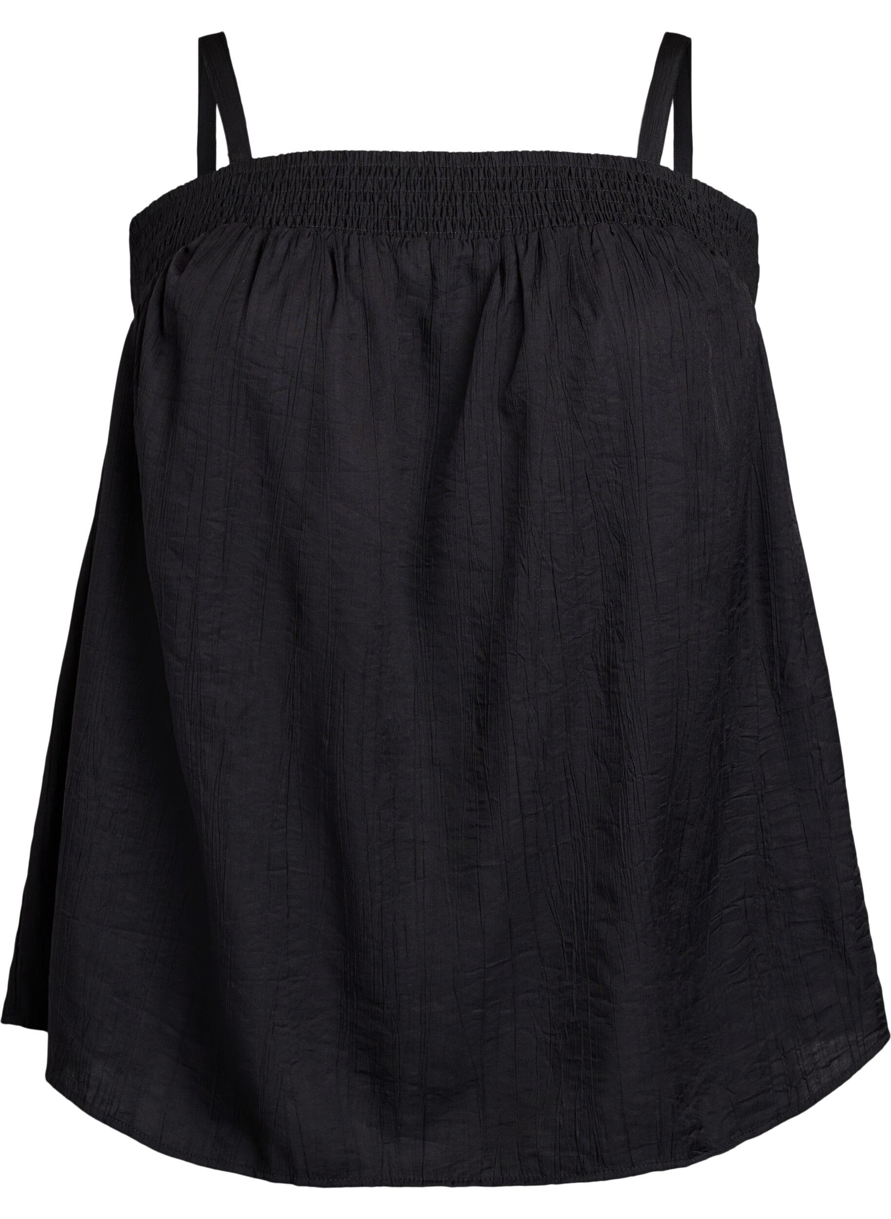 Viscose top met smalle bandjes