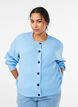 Cardigan en tricot c&ocirc;tel&eacute; avec boutons, Bleu Clair, Model image number 0