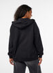 Sweat &agrave; capuche zipp&eacute; avec poches, Noir, Model image number 2
