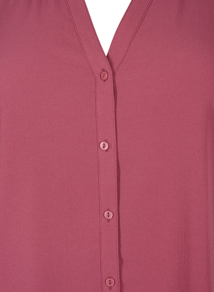 Chemisier à manches 3/4 et col à volants, Dry Rose, Packshot image number 2