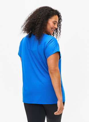 Trainings T-shirt met korte mouwen, Princess Blue, Model image number 1