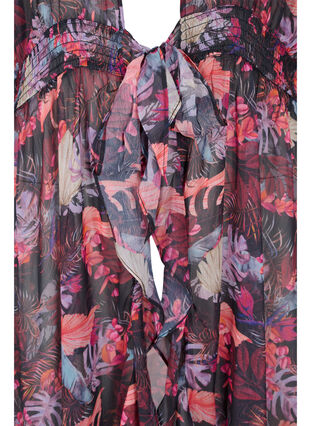 Strand kimono met print, Leaf AOP, Packshot image number 2
