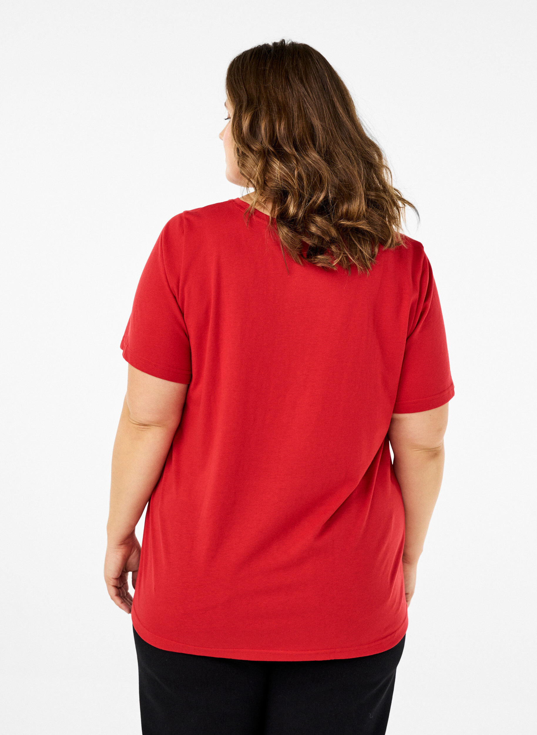 ZizziFLASH - T-shirt met motief, Rood, Model image number 2