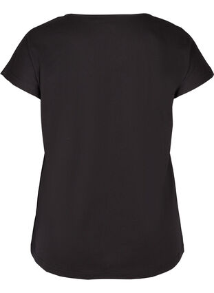 T-shirt en coton à imprimé coloré, Black W, Packshot image number 1
