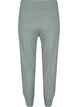 Gebreide broek in effen kleur met ribdetail, Chinois Green Mel, Packshot image number 1