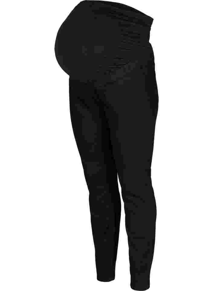 Pantalon de grossesse à poches arrière, Black, Packshot image number 0