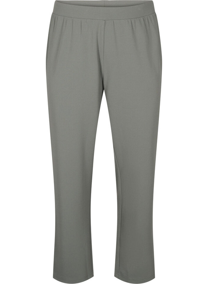 Pantalon &agrave; coupe droite, Gris anthracite, Packshot image number 0