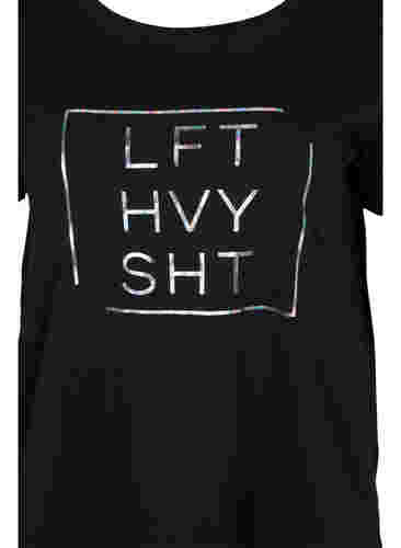 T-shirt de sport avec imprimé, Black w. LFT, Packshot image number 2