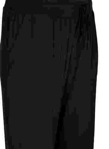Pantalon de sport en viscose avec poches, Black, Packshot image number 2
