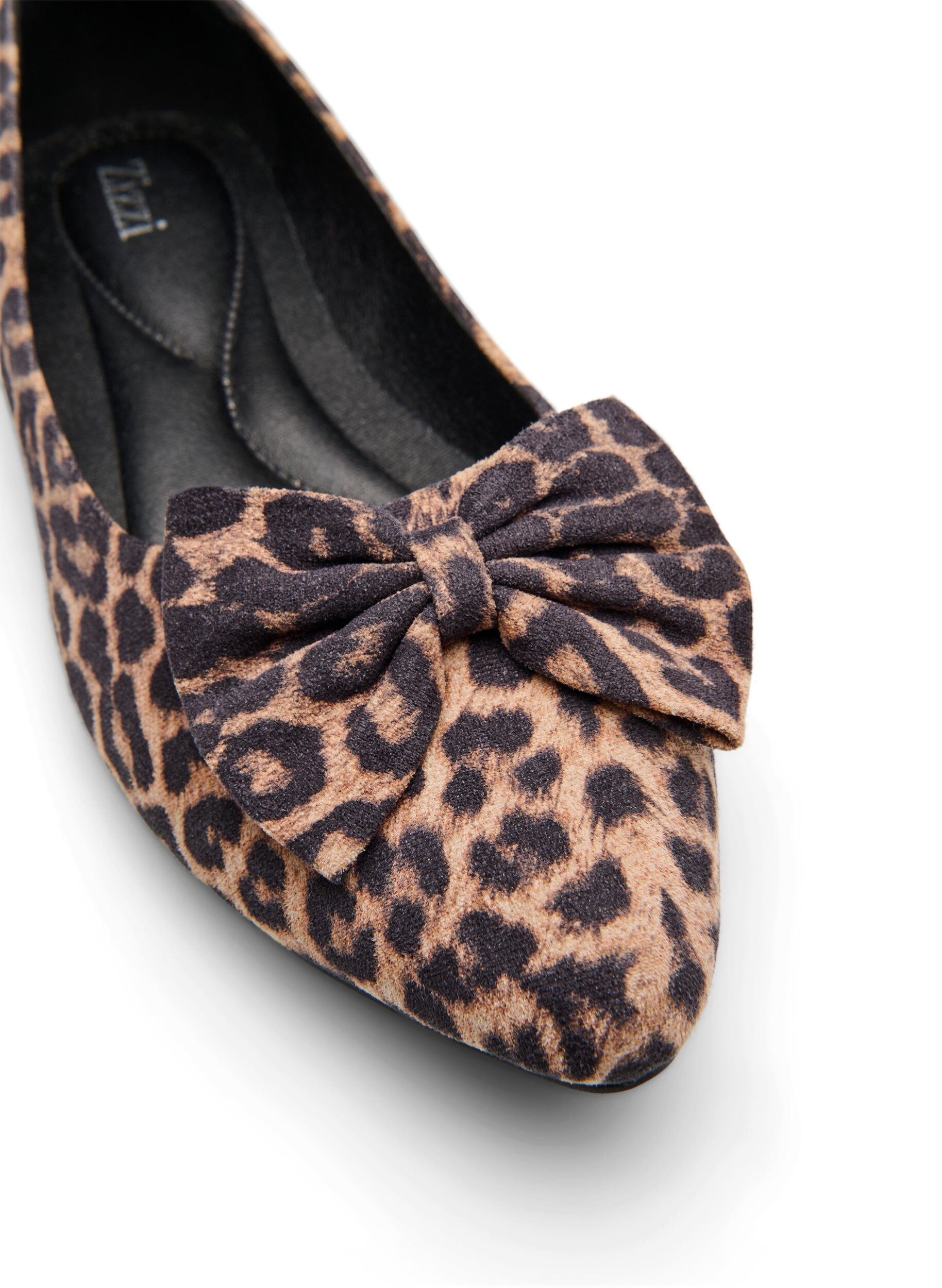 Zizzi Large - Ballerines &agrave; n&oelig;ud, Marron, Packshot image number 3