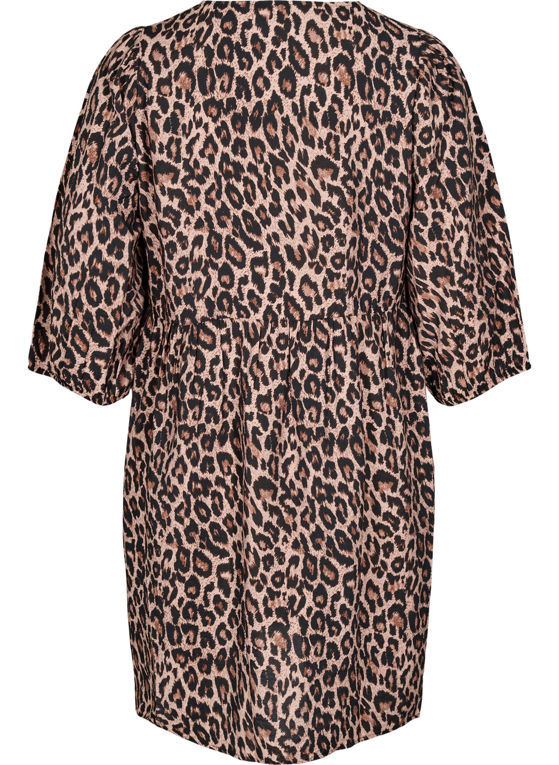 ZizziJurk met strikken en 3/4 mouwen, LEO AOP, Packshot image number 1