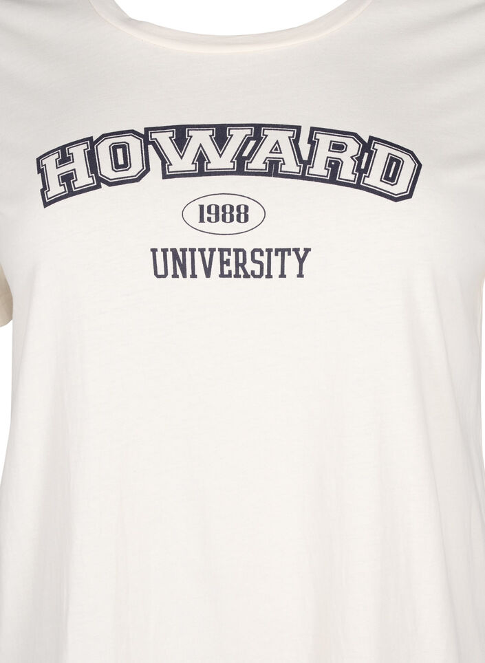 T-shirt en coton avec motif de texte, Antique W. W. Howard, Packshot image number 2