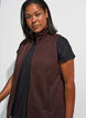 Vest met hoge hals en ritssluiting, Bruin, Model image number 2